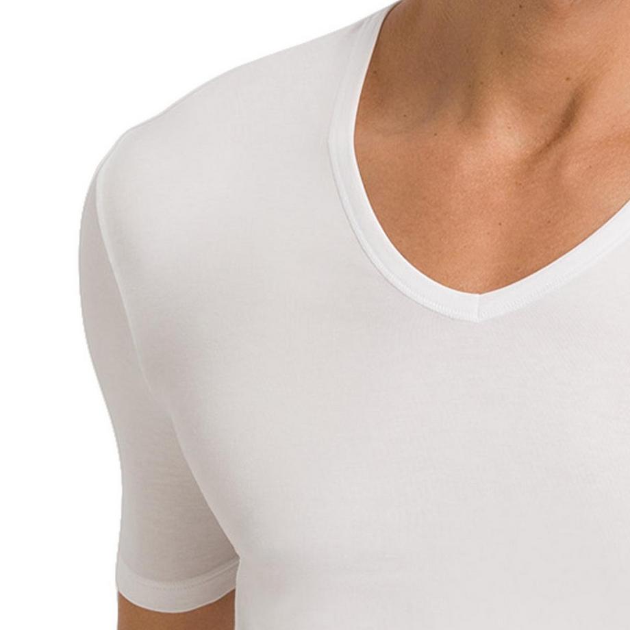 HANRO Natural Function lot de 2 maillot de corps col en V manches courtes  