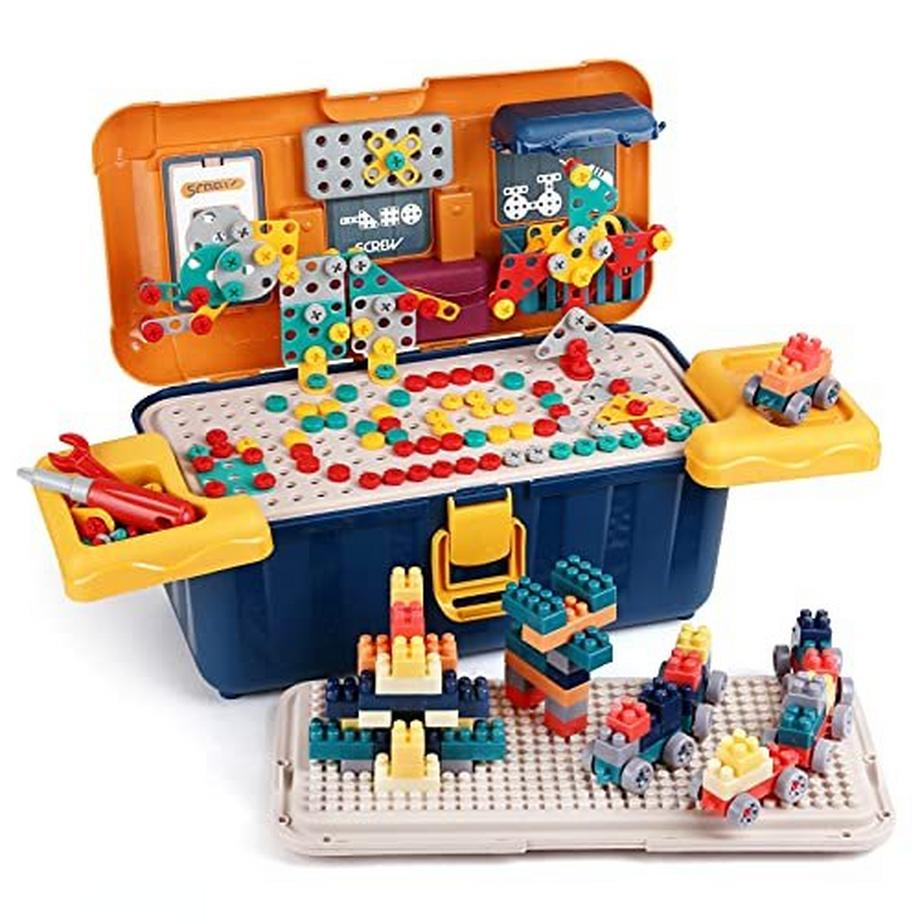 246 Stück Steckspiel Mosaik-Bauklötze Spielzeug-Bauklötze Bauklötze für Kinder