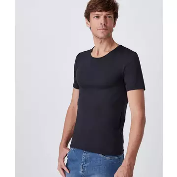 Tee shirt manches longues homme damart dynamic climatyl - bleu