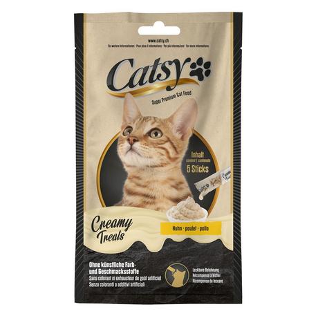 CATSY  Creamy Treats Snacks avec poulet 