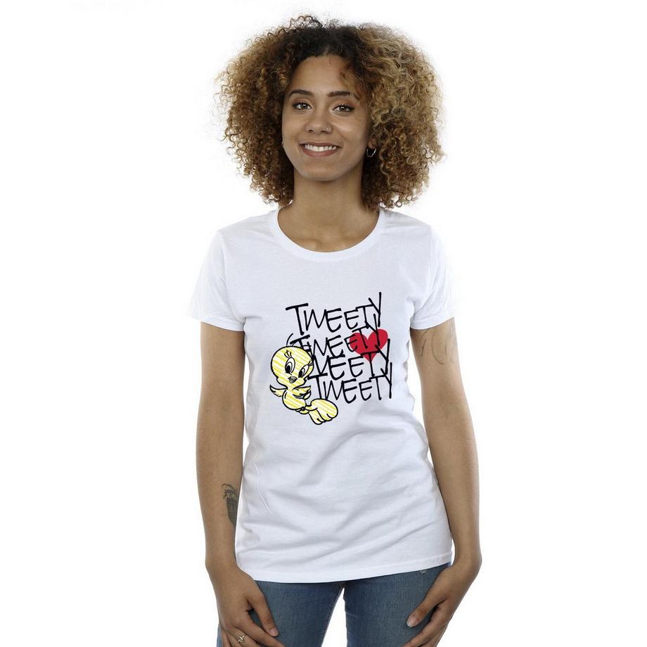LOONEY TUNES Tweety Bird T-Shirt con Stampa Grafica  