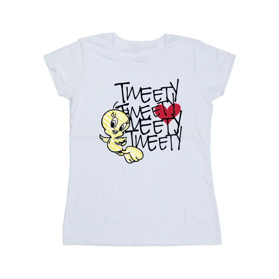 LOONEY TUNES Tweety Bird T-Shirt con Stampa Grafica  