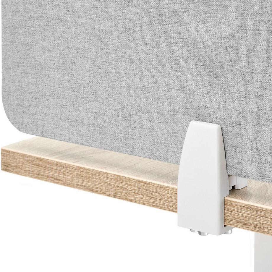 Tectake  Schreibtisch Trennwand Noisy in 2 Größen mit schallabsorbierendem PET-Kern 