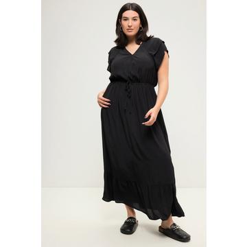 Maxikleid, Straight Fit, elastische Taille