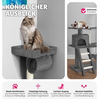 Tectake  Arbre à chat MARCEL 141 cm 