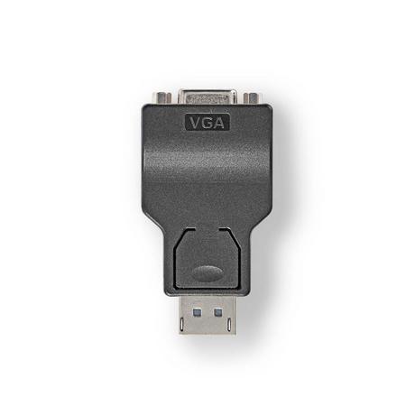 Nedis  Displayport Adapter | DisplayPort Stecker | VGA Buchse 15p | 1080p | Vernickelt | Gerade | Rund | ABS | ABS | Schwarz | Box 