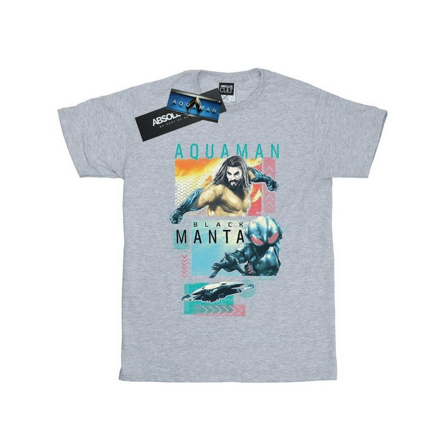 DC COMICS Aquaman Black Manta T-Shirt Grafica  