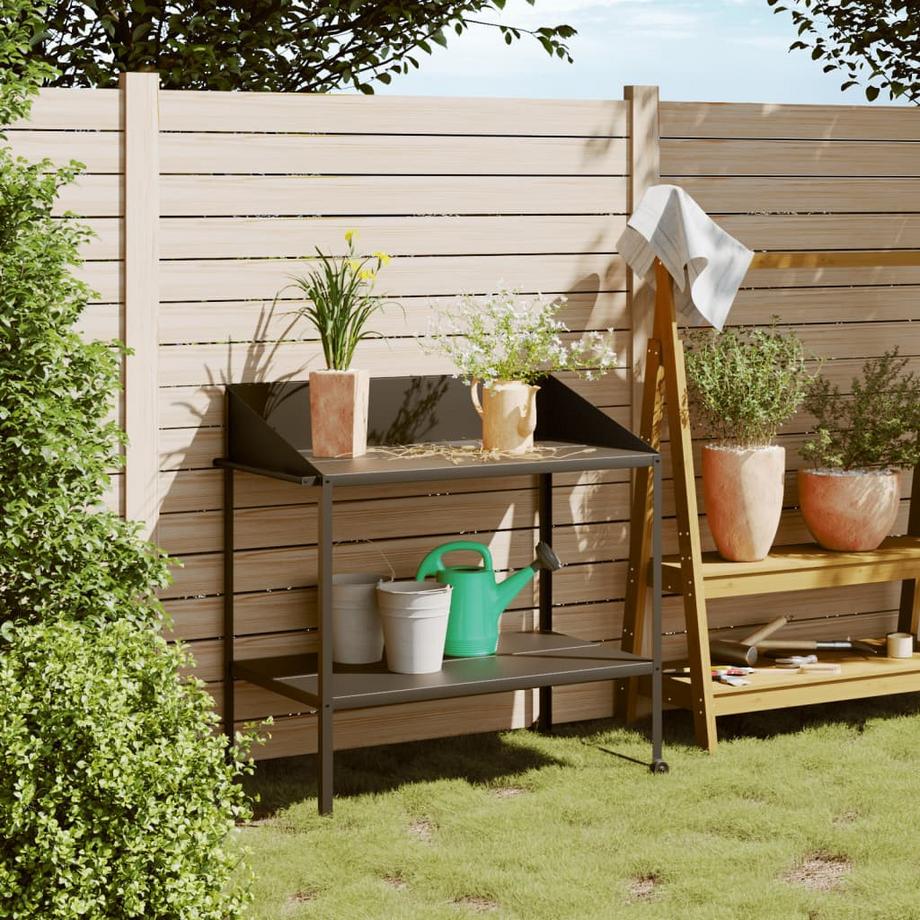 VidaXL supporto per piante Acciaio  