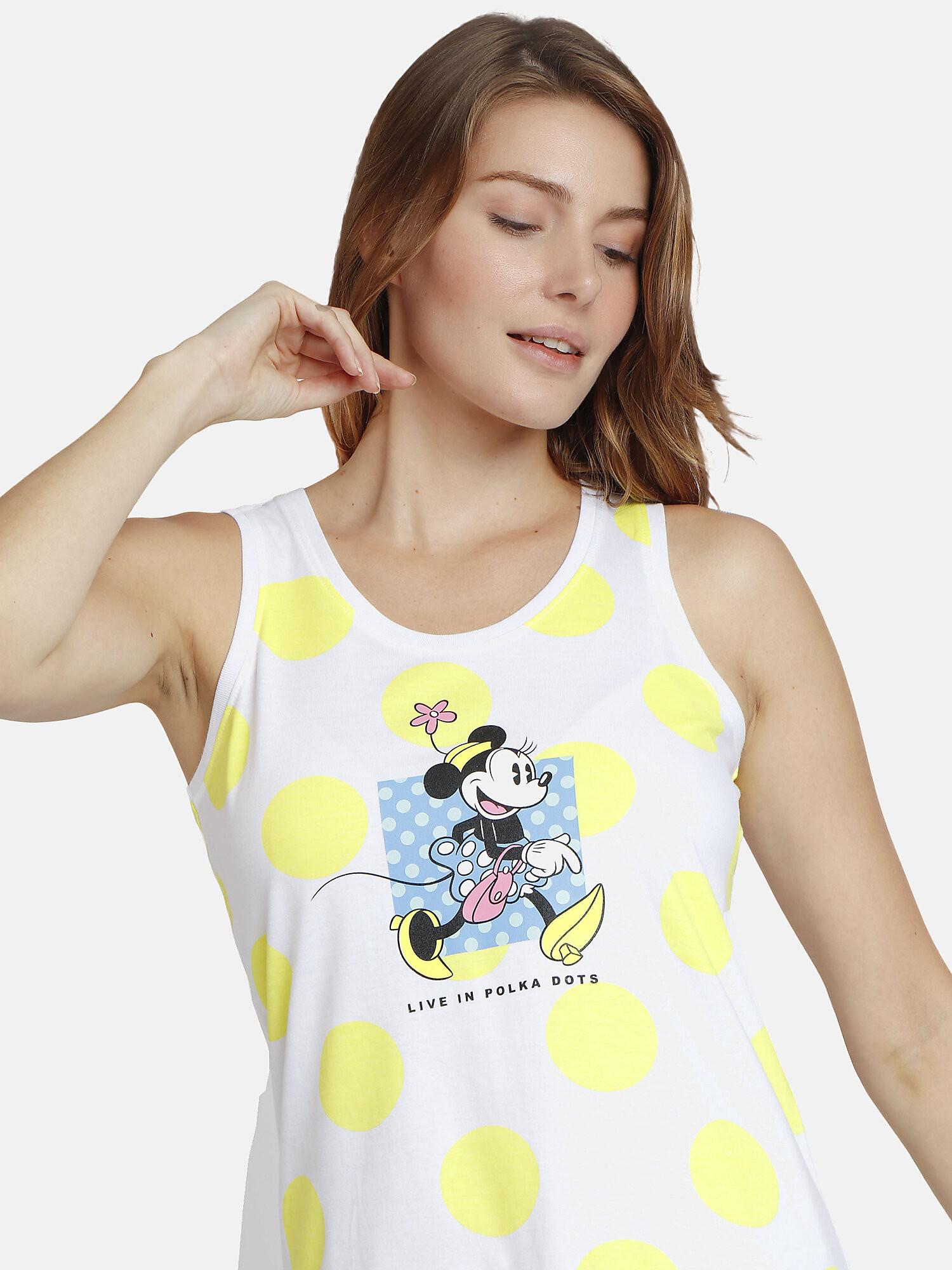 Admas  Chemise de nuit sans manches Polka Dots Disney 