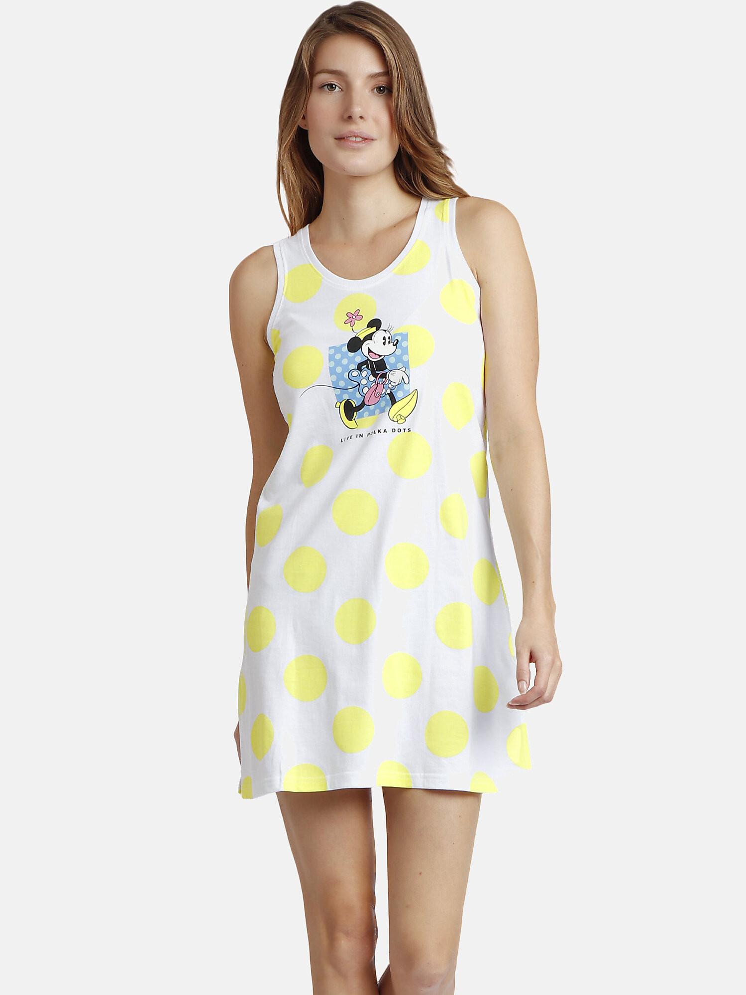 Admas  Chemise de nuit sans manches Polka Dots Disney 