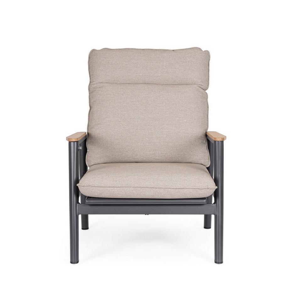 mutoni lifestyle Garten Lehnstuhl Miguel anthrazit  