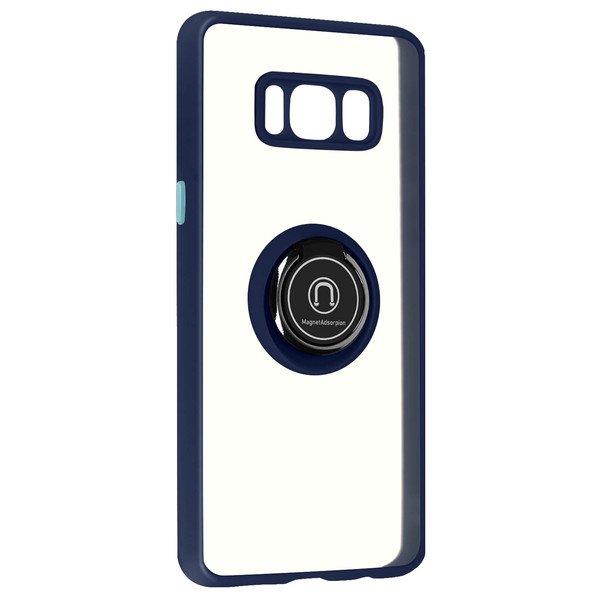 Avizar  Coque Samsung Galaxy S8 Bleu avec Anneau 