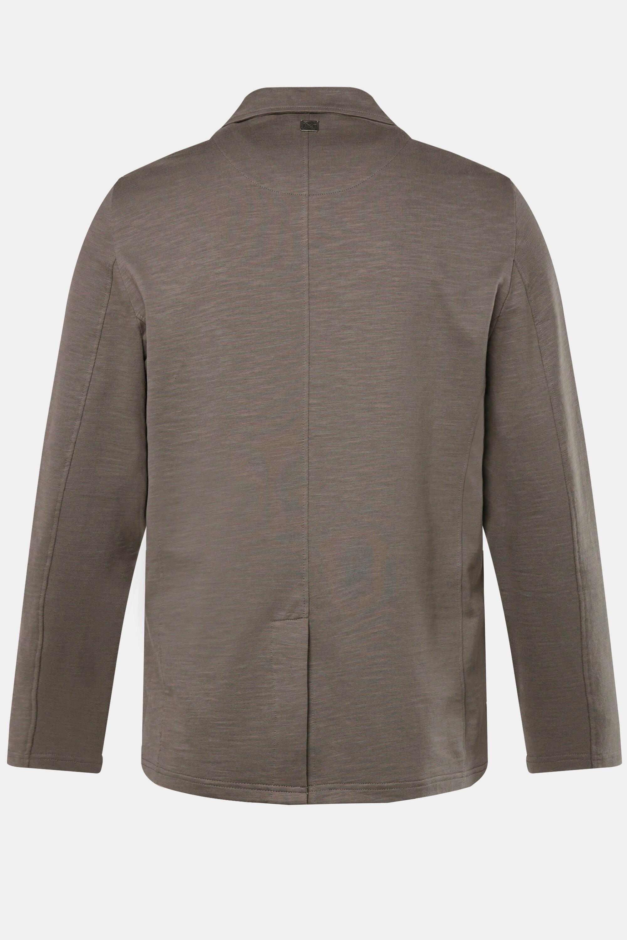 JP1880 Veston Molleton Flammé Col Revers Poches Plaquées  