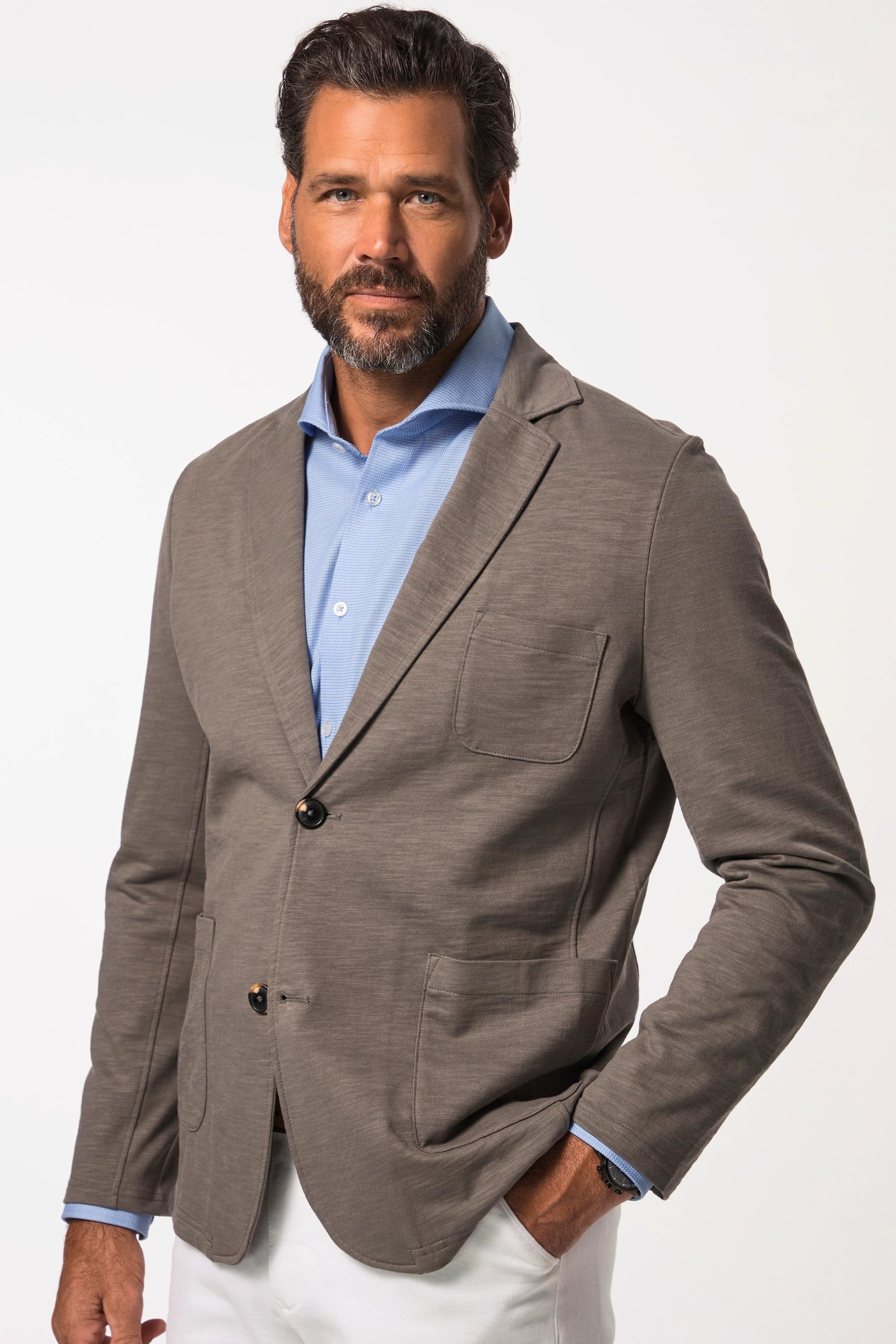 JP1880 Giacca Felpa Fiammata Revers Tasche Applicate  