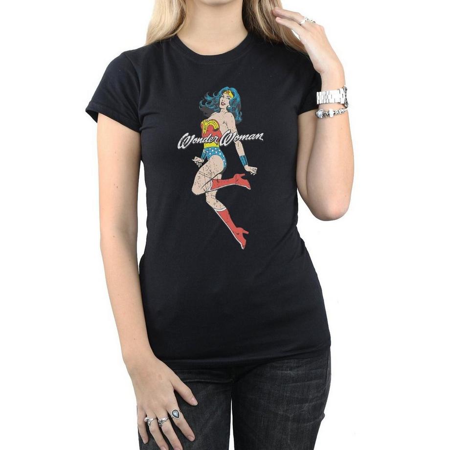 DC COMICS Wonder Woman Distressed Pose T-Shirt  