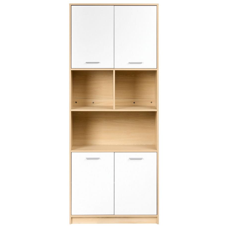 Beliani Libreria a 4 ante en Pannello di fibre (LDF) Minimalista ZEHNA  