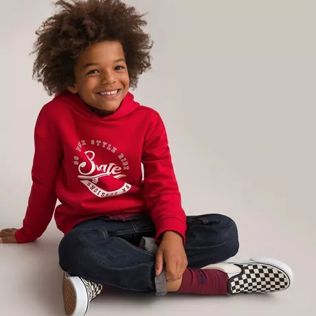 La Redoute Collections  Kapuzensweatshirt mit Message-Print 