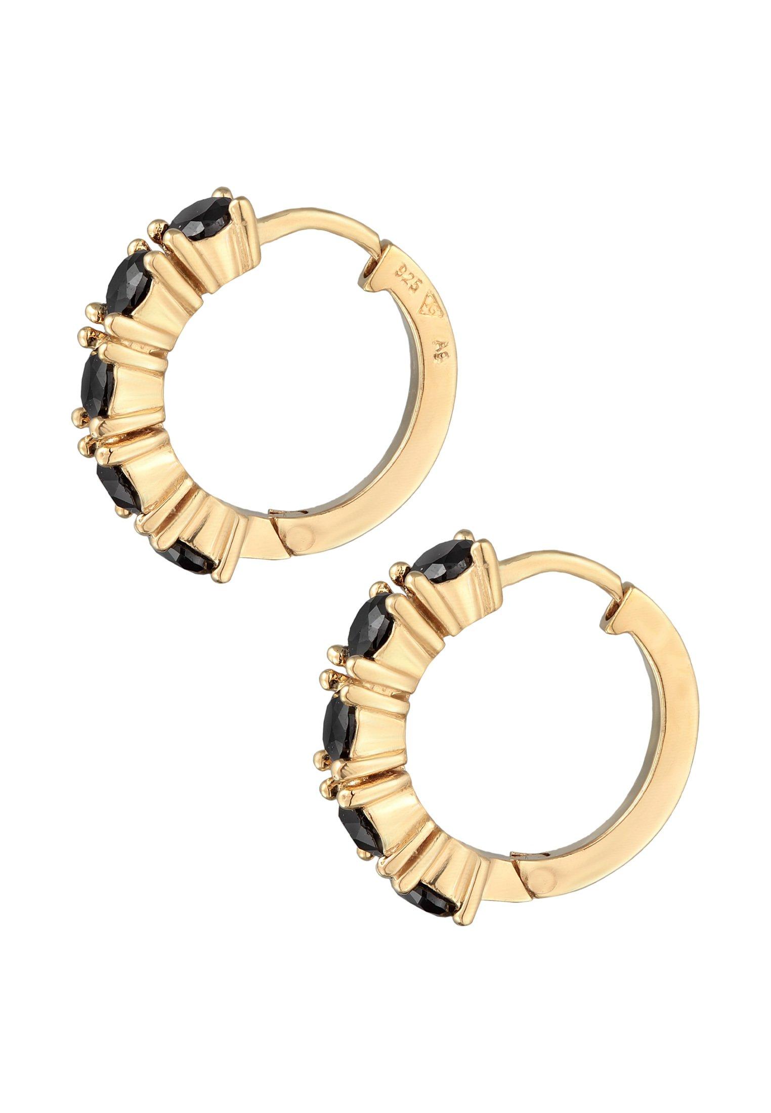 Elli  Ohrringe Creolen Kristalle Elegant 925 Silber 