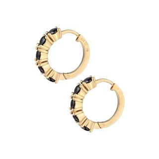 Elli  Ohrringe Creolen Kristalle Elegant 925 Silber 