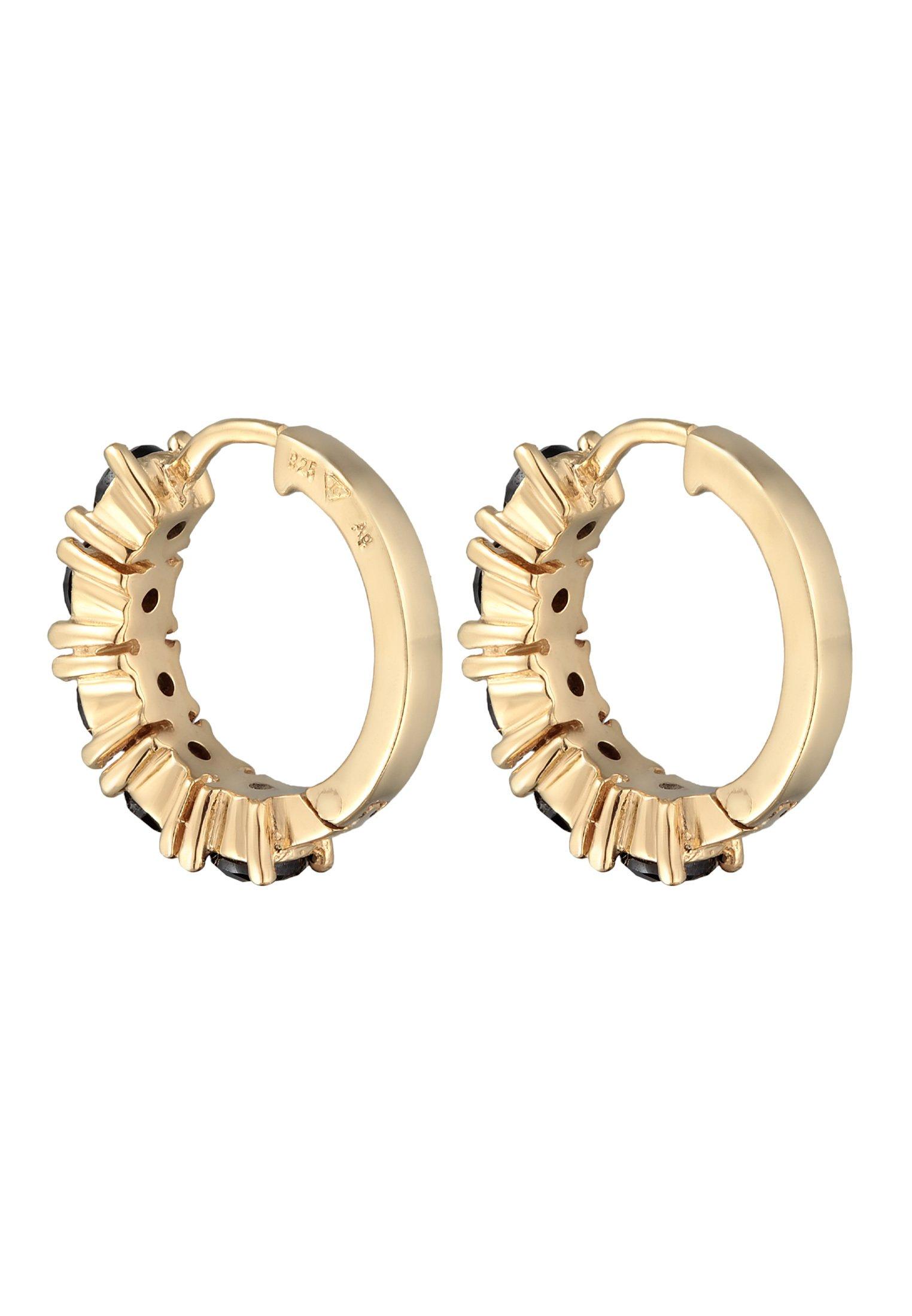 Elli  Ohrringe Creolen Kristalle Elegant 925 Silber 