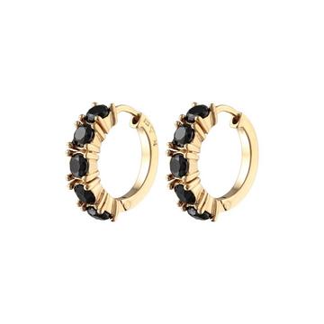 Ohrringe Creolen Kristalle Elegant 925 Silber