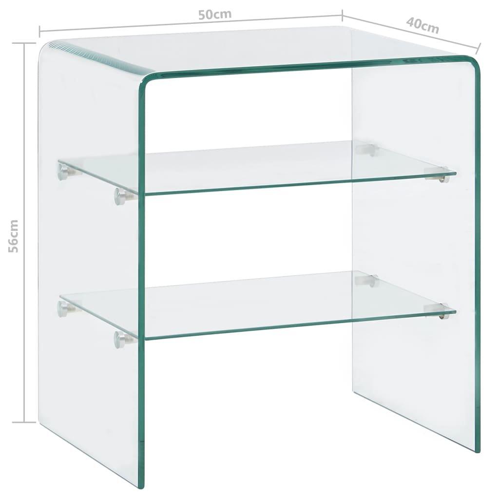 VidaXL Table basse verre  