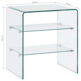 VidaXL Table basse verre  