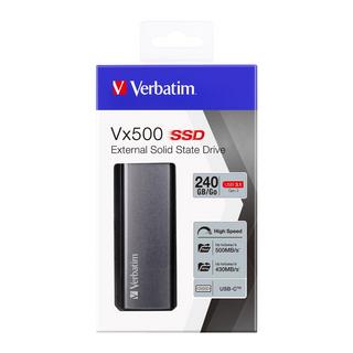 Verbatim  Disque SSD externe Vx500 USB 3.1 Gén 2 240 Go 