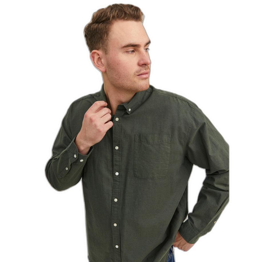 JACK & JONES Oxford PS Langarmshirt  