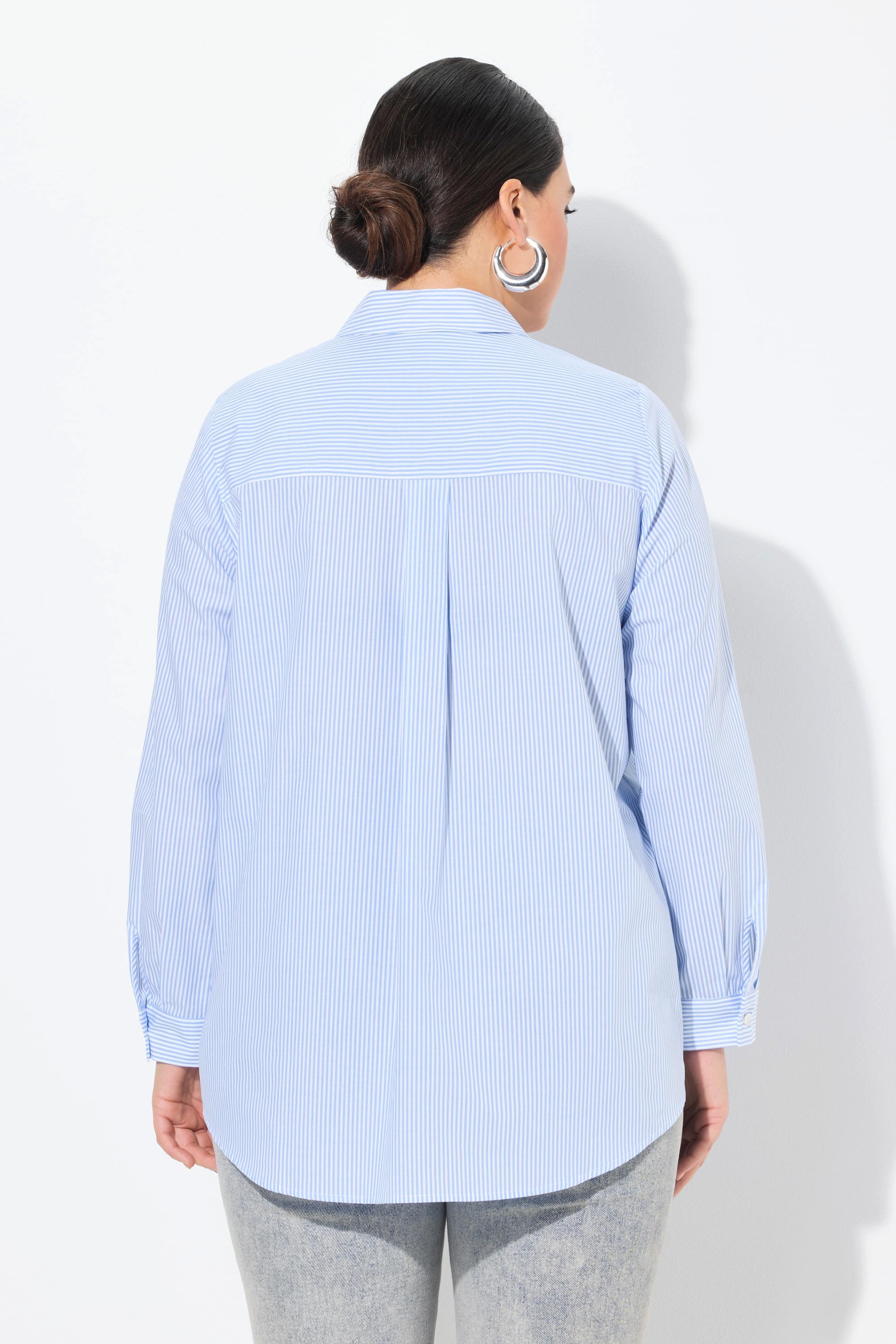 Ulla Popken Camicetta a righe Sweet Linea ad A Maniche lunghe  