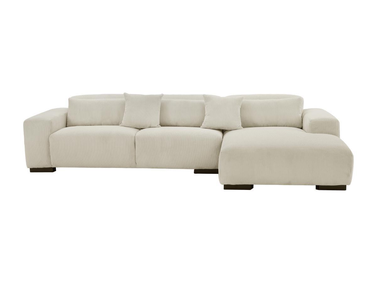 Maison Céphy Ecksofa - Ecke rechts - Cord - Beige - OVENTINO  