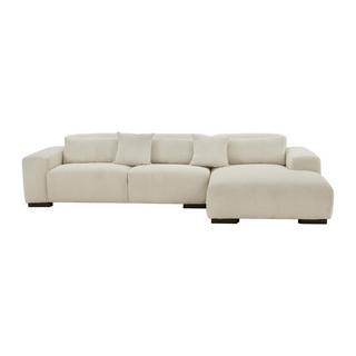 Maison Céphy Ecksofa - Ecke rechts - Cord - Beige - OVENTINO  