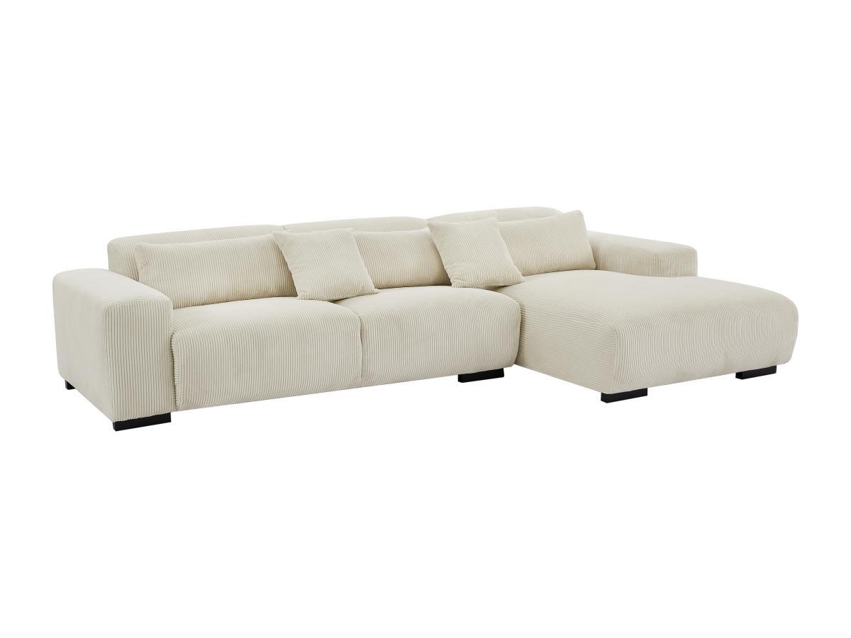 Maison Céphy Ecksofa - Ecke rechts - Cord - Beige - OVENTINO  