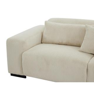 Maison Céphy Ecksofa - Ecke rechts - Cord - Beige - OVENTINO  