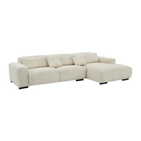 Maison Céphy Ecksofa - Ecke rechts - Cord - Beige - OVENTINO  