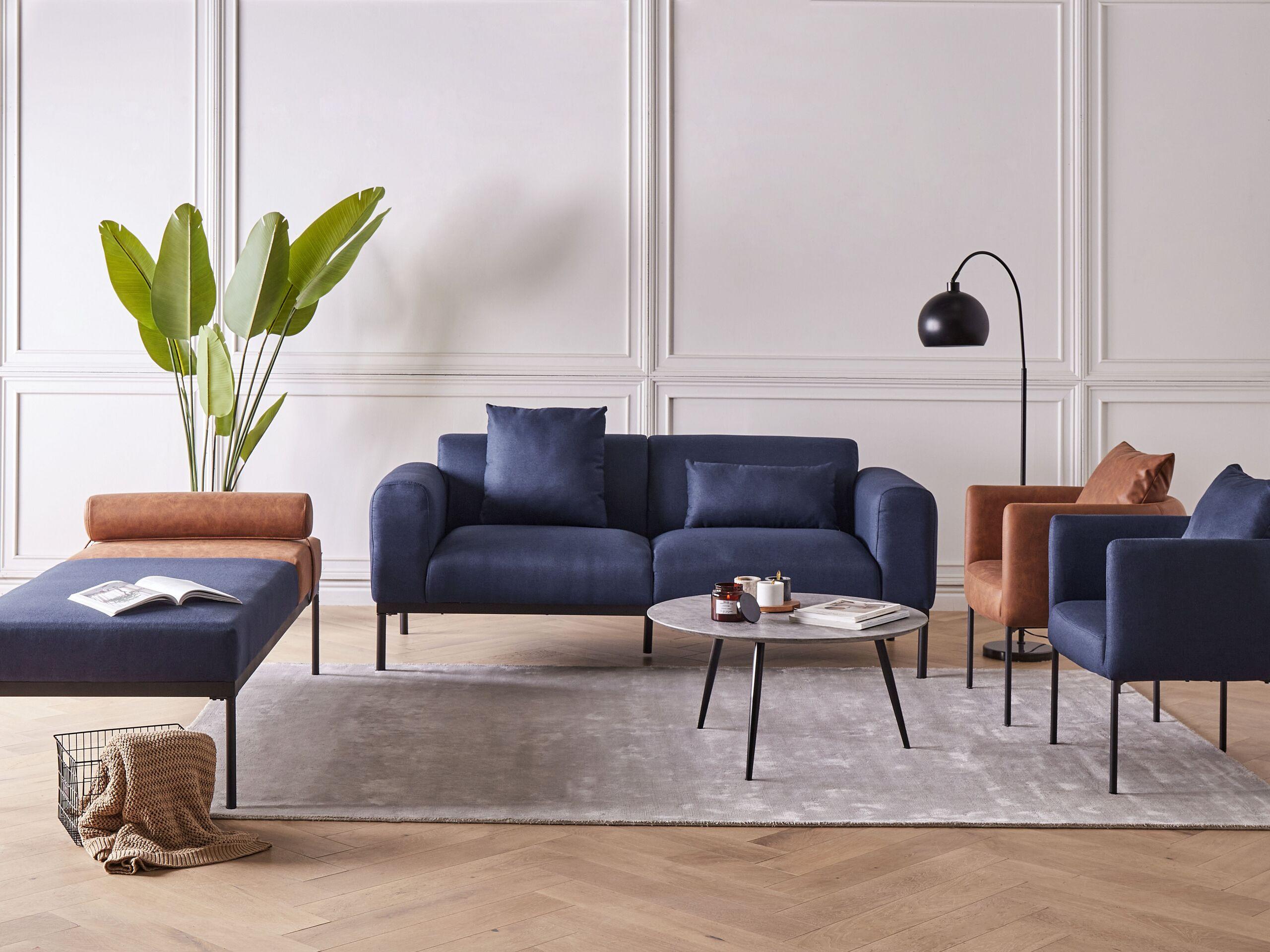 Beliani Chaise longue en Cuir PU Rétro MALMOS  