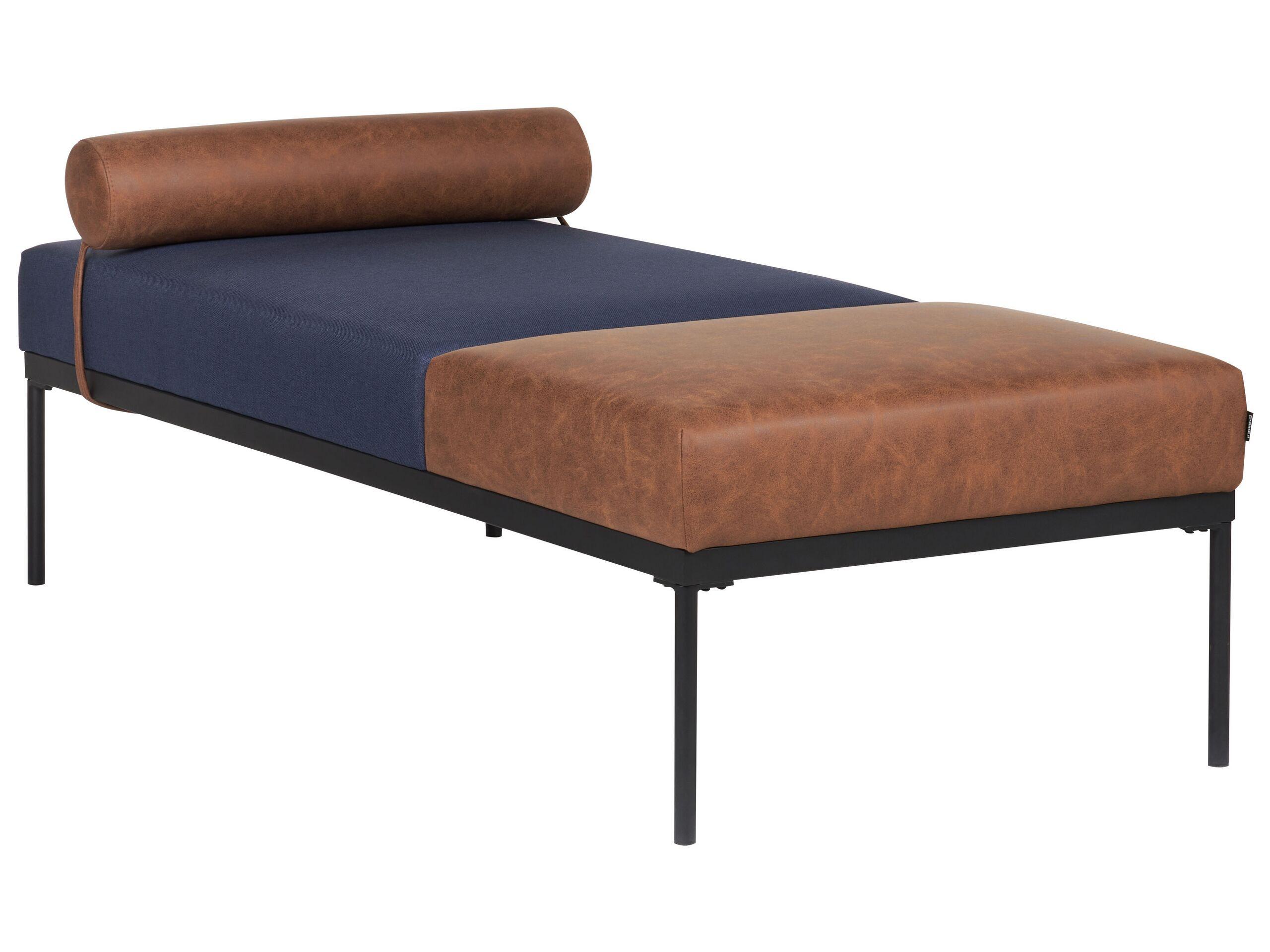 Beliani Chaise longue en Cuir PU Rétro MALMOS  