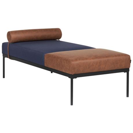 Beliani Chaise longue en Cuir PU Rétro MALMOS  