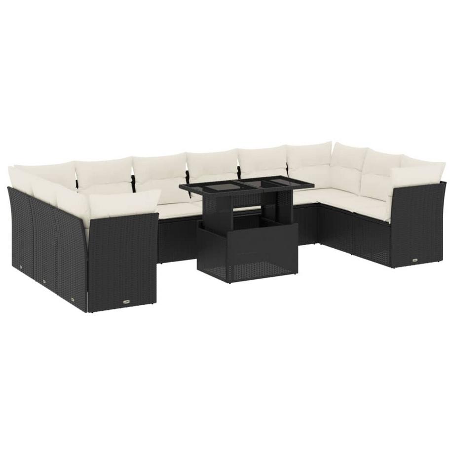 VidaXL set divano da giardino Polirattan  