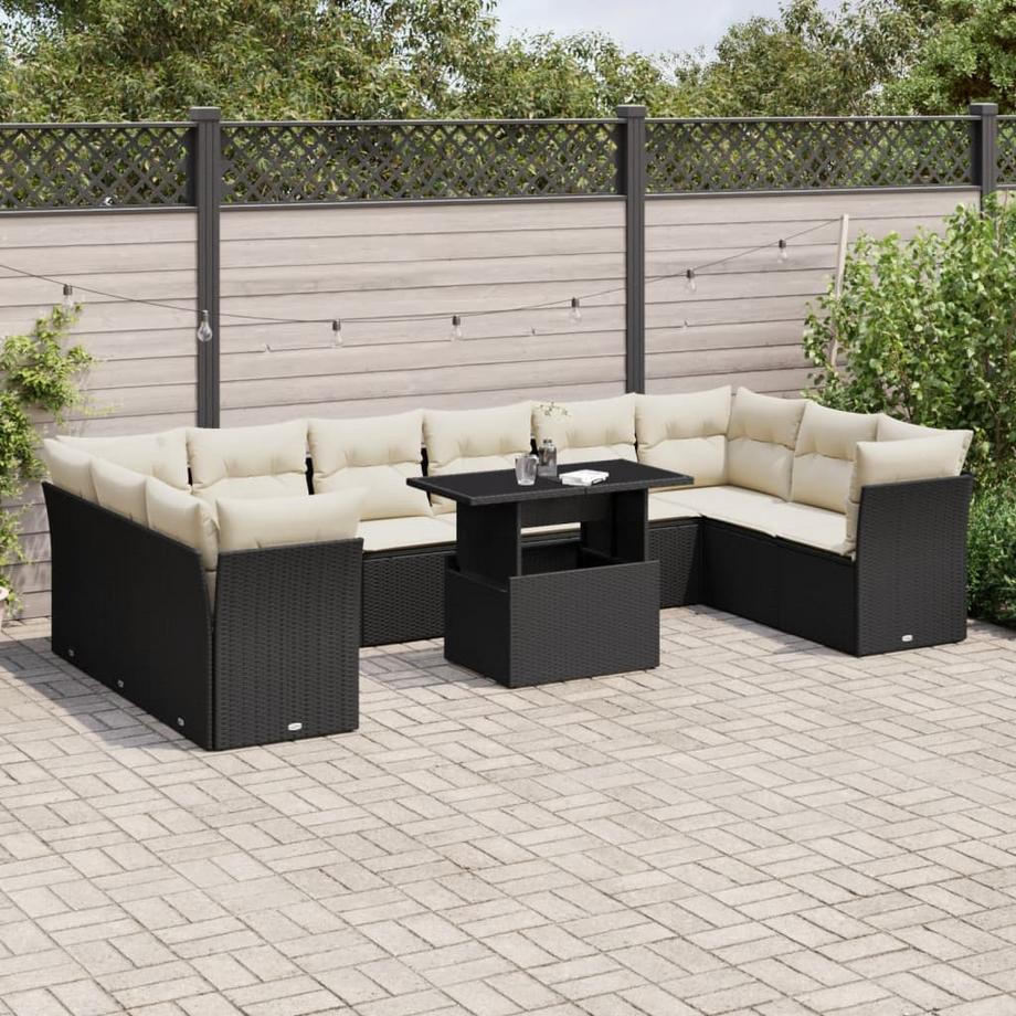 Ensemble de canapés de jardin rotin synthétique