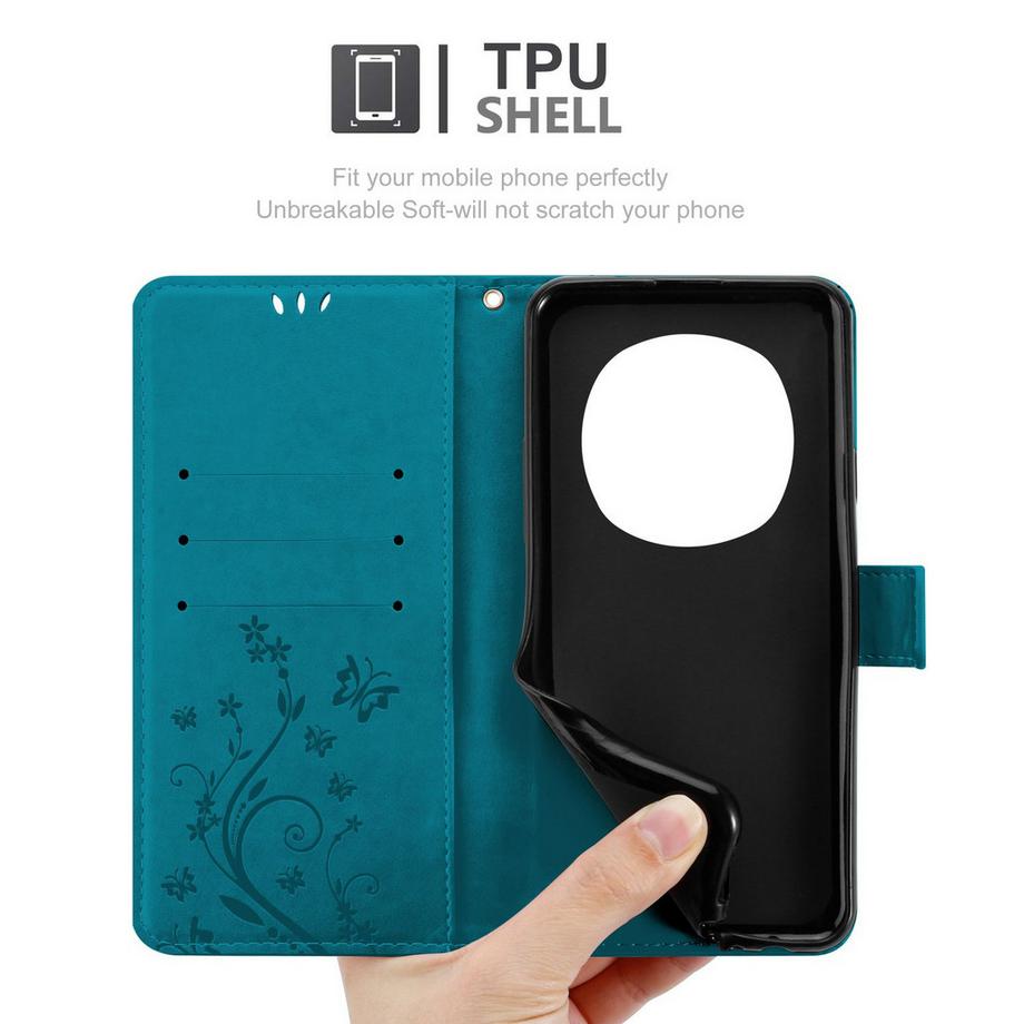 Cadorabo  Honor Magic 7 Pro Hülle mit Blumen Muster 