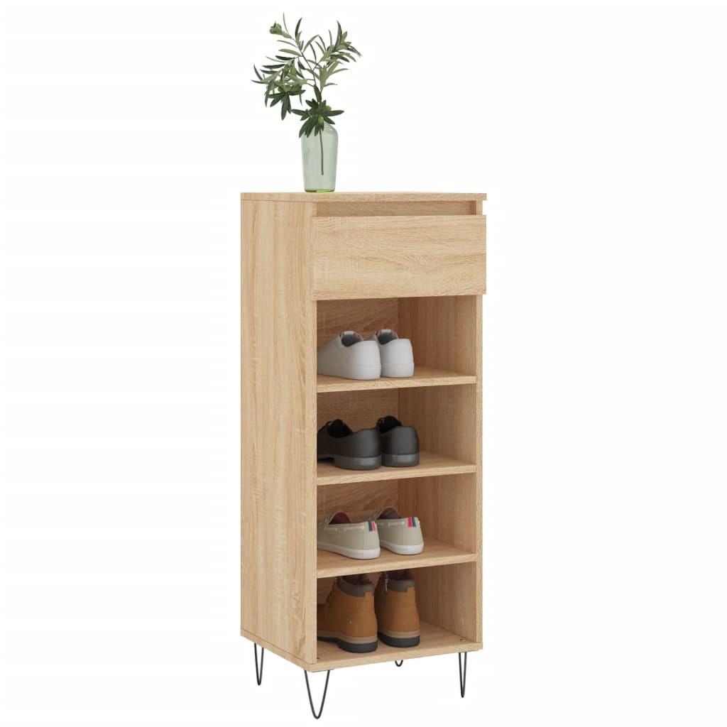 VidaXL Armoire à chaussures bois d'ingénierie  