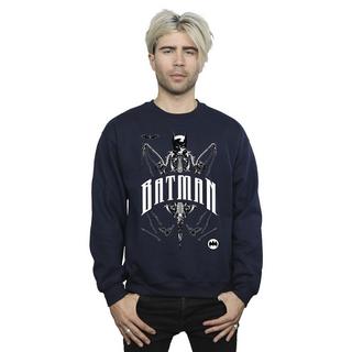 BATMAN Scheletro Stampa Regular Fit Felpa  