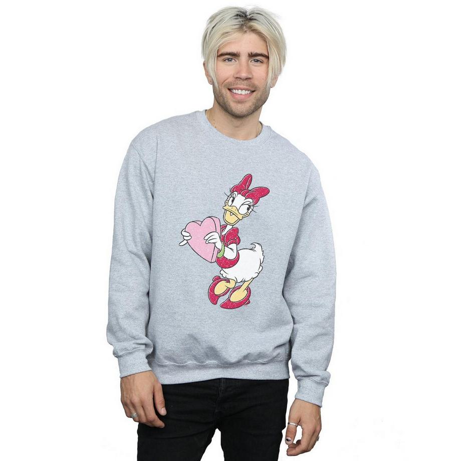 Disney Daisy Duck Coeur Imprimé Graphique Sweatshirt  