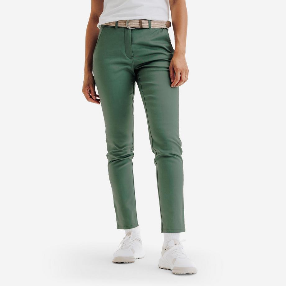 Pantaloni chino donna golf MW500 cotone