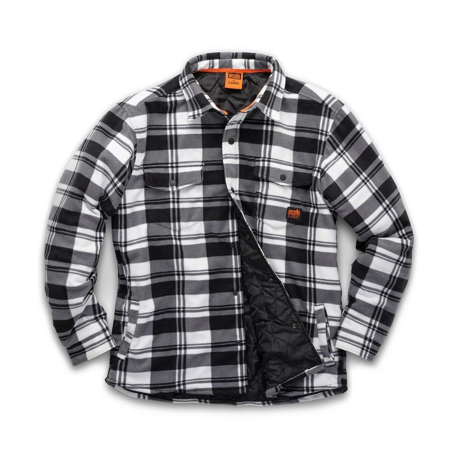 Camicia A Quadri Imbottita