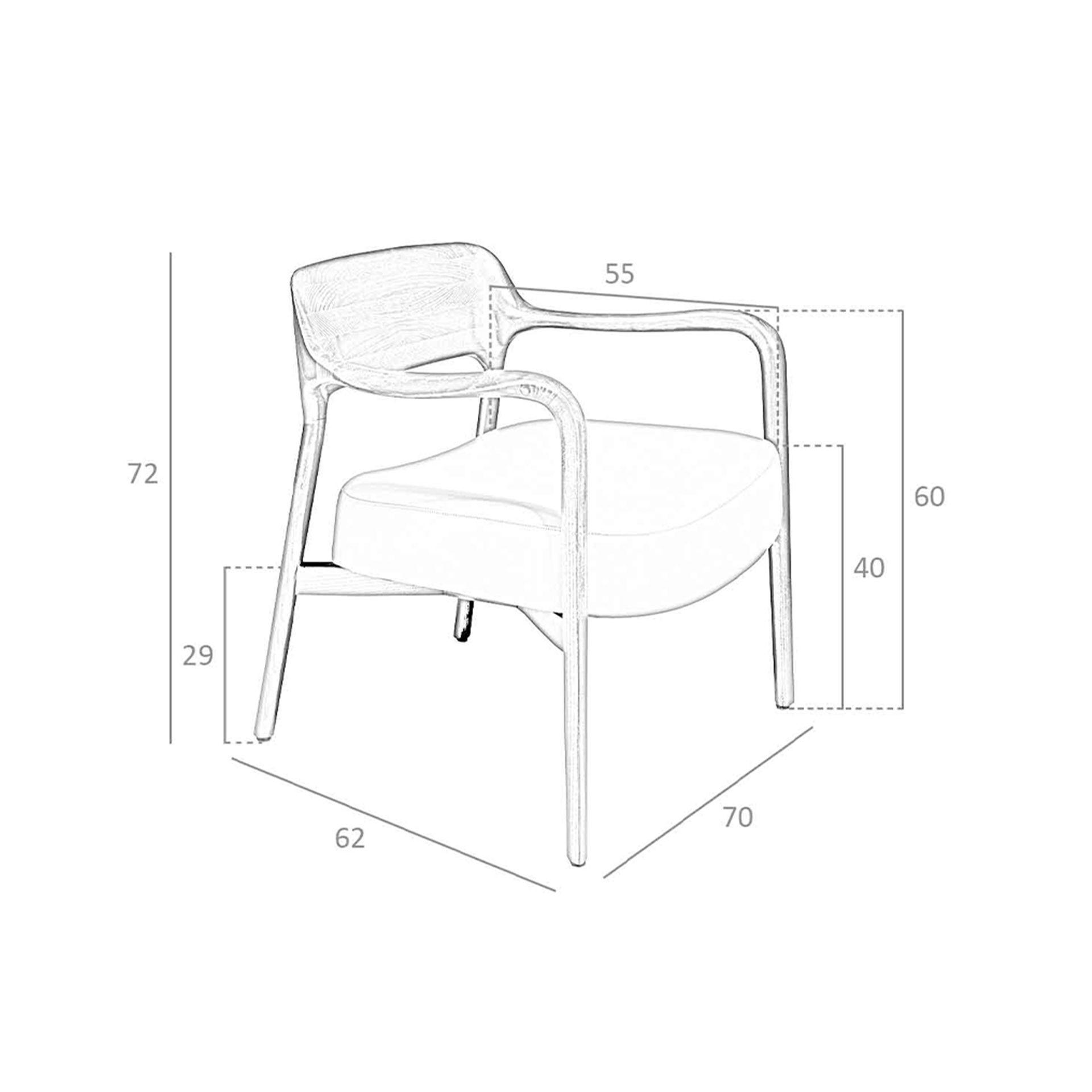 ANGEL CERDA Poltrona in ecopelle noce e visone  