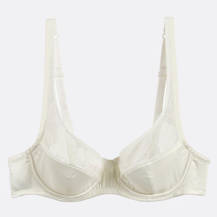 La Redoute Collections Floria Soutien-gorge emboîtant en dentelle et satin Stretch  