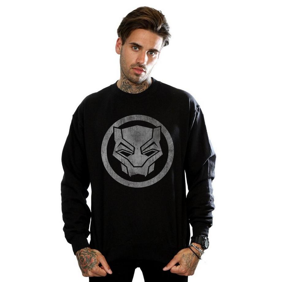 MARVEL Black Panther Logo Felpa  