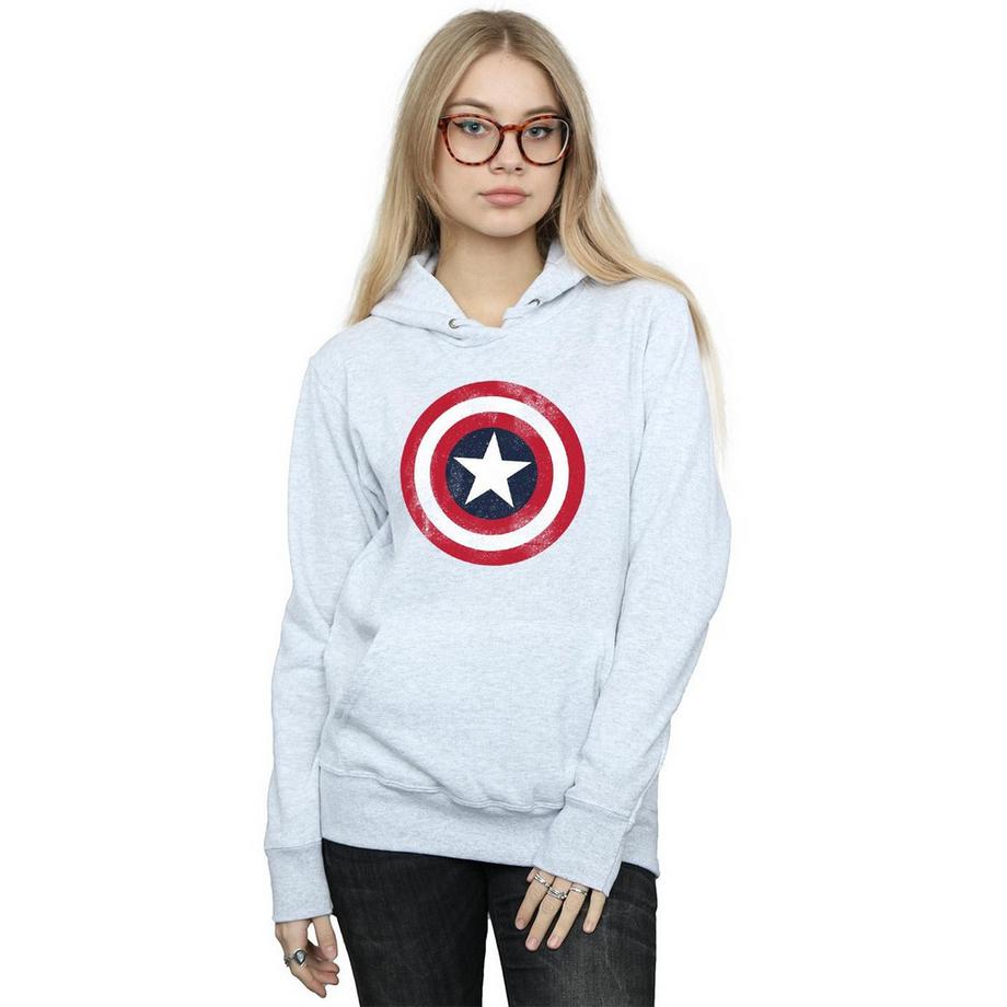 MARVEL Captain America Distressed Shield Kapuzenpullover  
